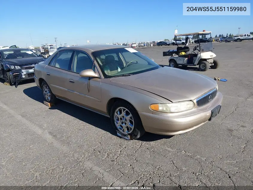 2005 Buick Century VIN: 2G4WS55J551159980 Lot: 45507085