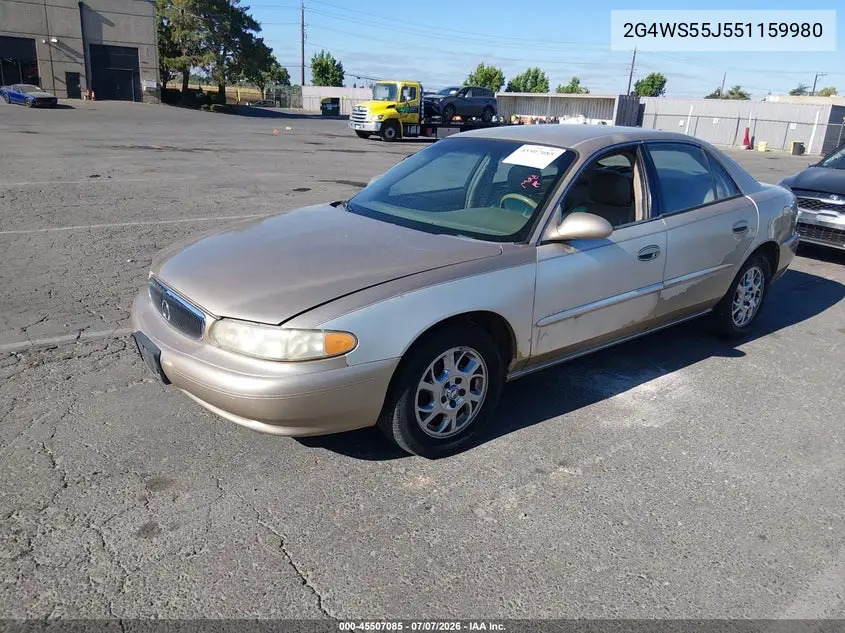 2005 Buick Century VIN: 2G4WS55J551159980 Lot: 45507085