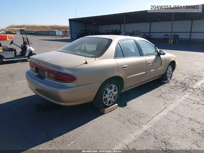 2005 Buick Century VIN: 2G4WS55J551159980 Lot: 45507085