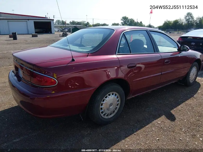 2005 Buick Century VIN: 2G4WS52J551112534 Lot: 45591977