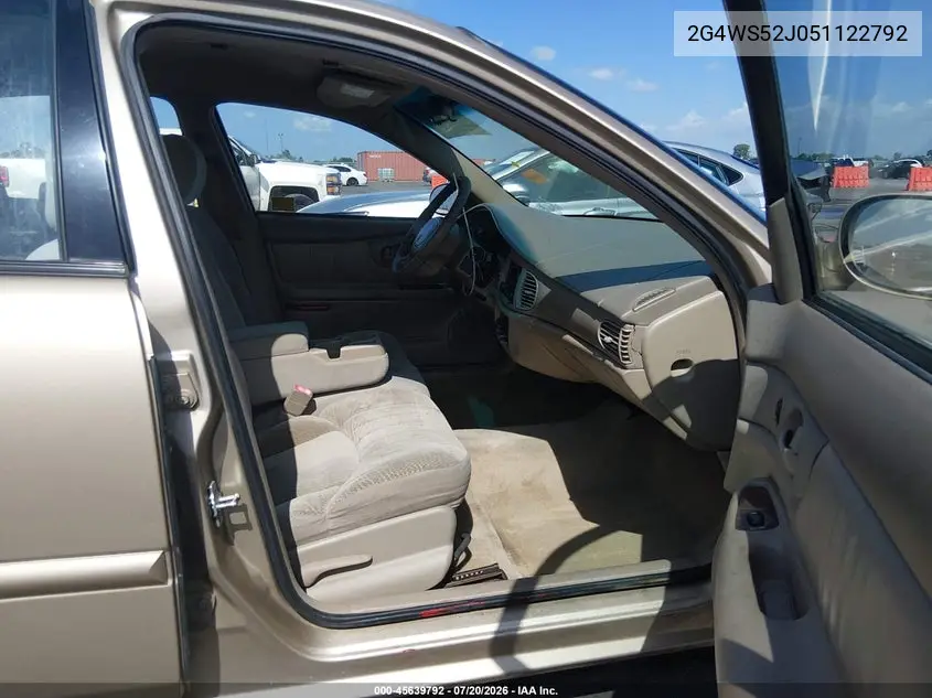 2005 Buick Century VIN: 2G4WS52J051122792 Lot: 45639792