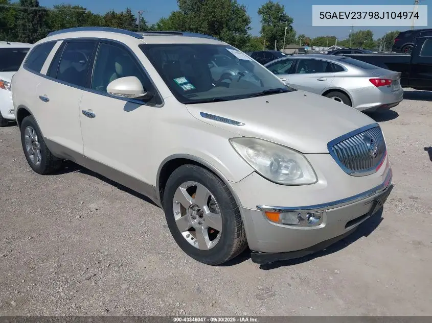5GAEV23798J104974 2008 Buick Enclave Cxl