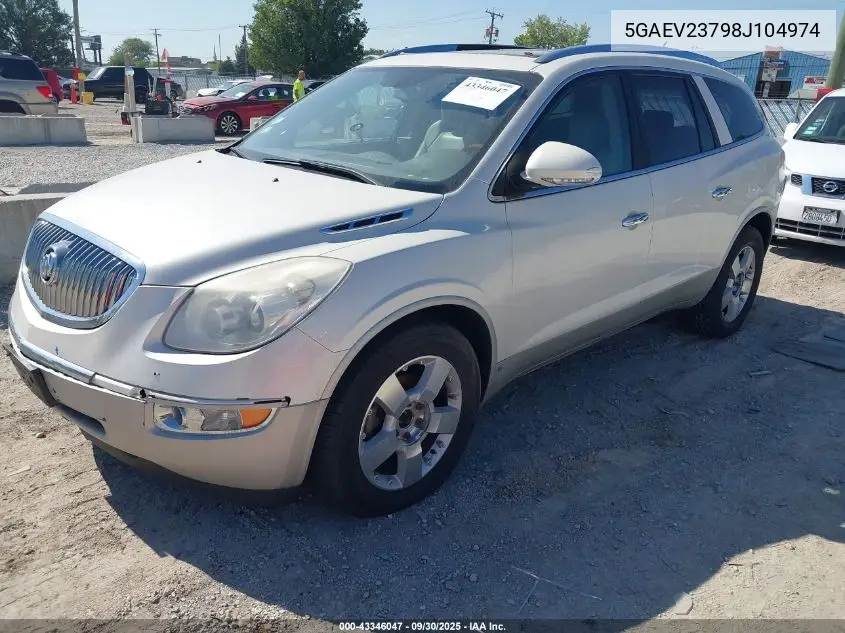 5GAEV23798J104974 2008 Buick Enclave Cxl