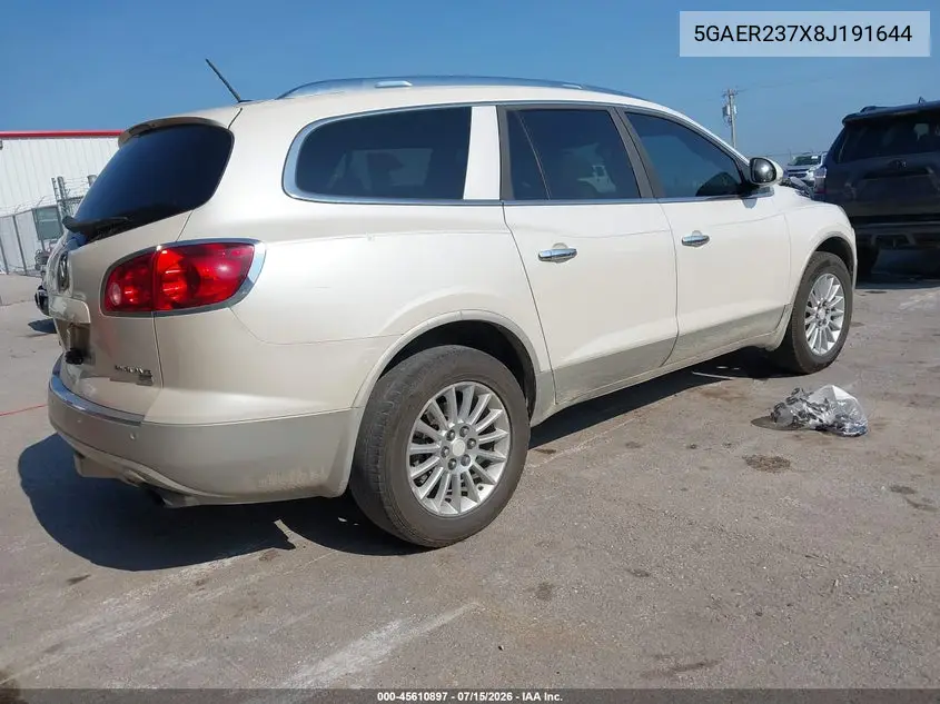 2008 Buick Enclave Cxl VIN: 5GAER237X8J191644 Lot: 45610897