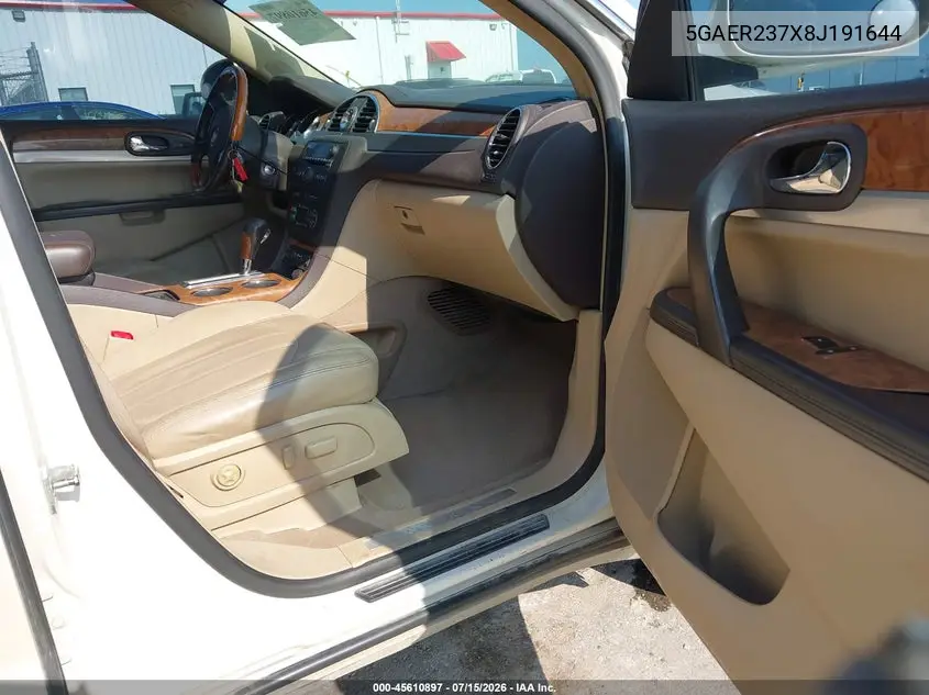 2008 Buick Enclave Cxl VIN: 5GAER237X8J191644 Lot: 45610897