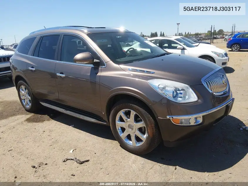 2008 Buick Enclave Cxl VIN: 5GAER23718J303117 Lot: 45625177