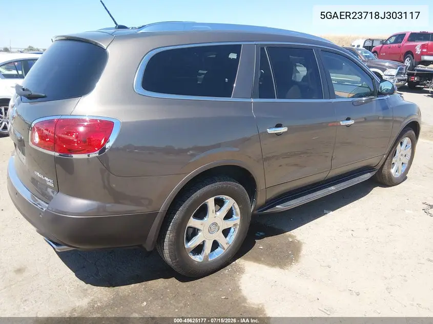 2008 Buick Enclave Cxl VIN: 5GAER23718J303117 Lot: 45625177