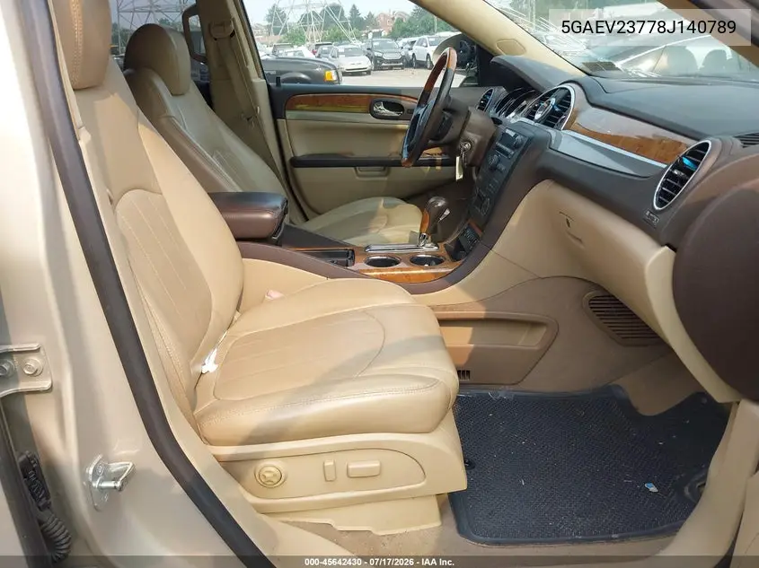2008 Buick Enclave Cxl VIN: 5GAEV23778J140789 Lot: 45642430