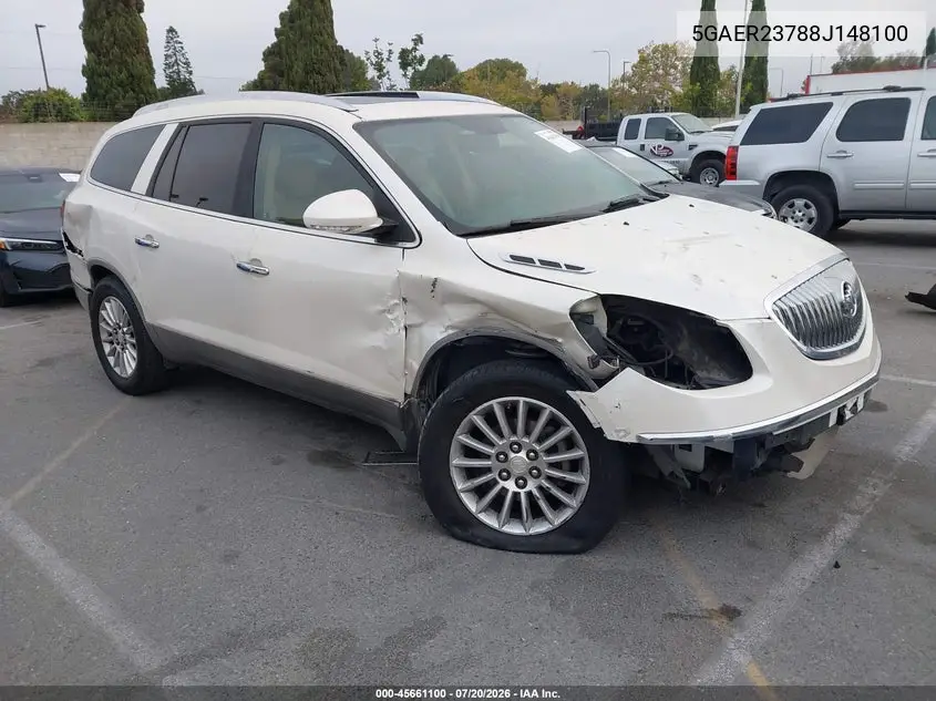 2008 Buick Enclave Cxl VIN: 5GAER23788J148100 Lot: 45661100