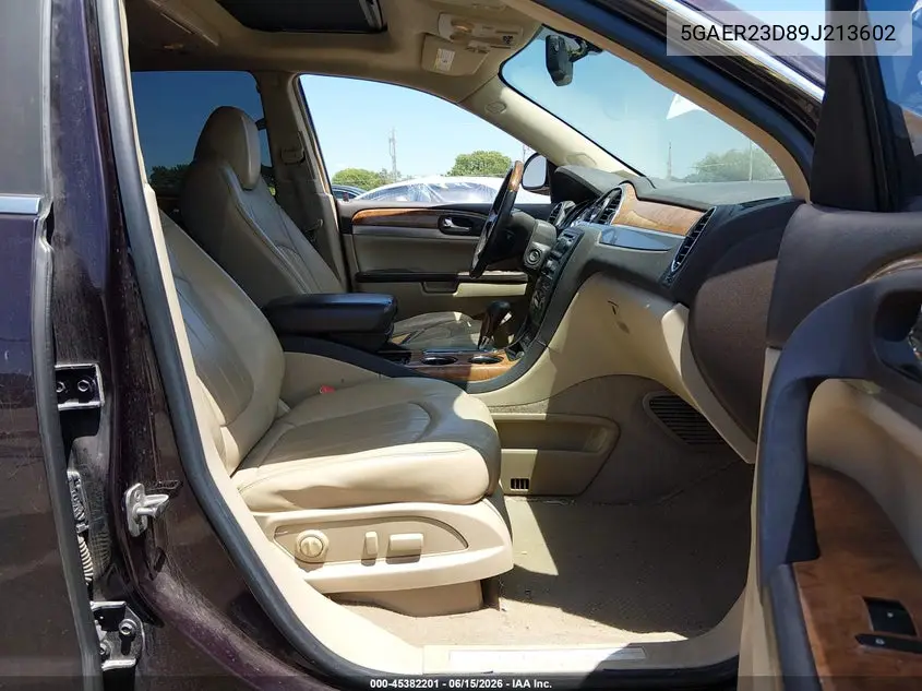2009 Buick Enclave Cxl VIN: 5GAER23D89J213602 Lot: 45382201