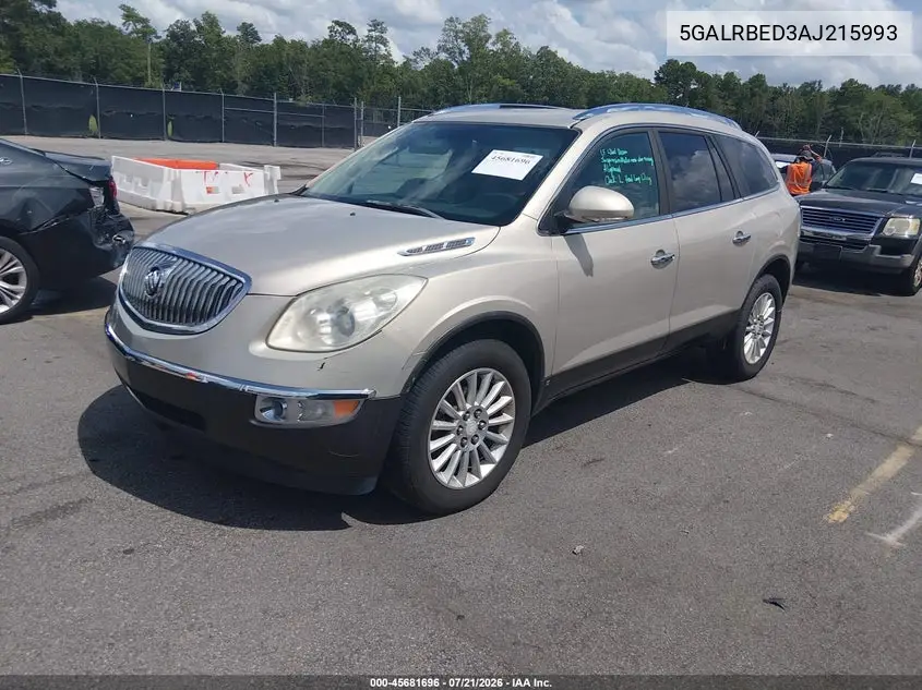 2010 Buick Enclave 1Xl VIN: 5GALRBED3AJ215993 Lot: 45681696