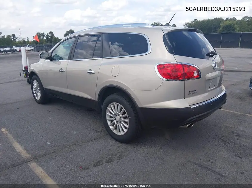 2010 Buick Enclave 1Xl VIN: 5GALRBED3AJ215993 Lot: 45681696