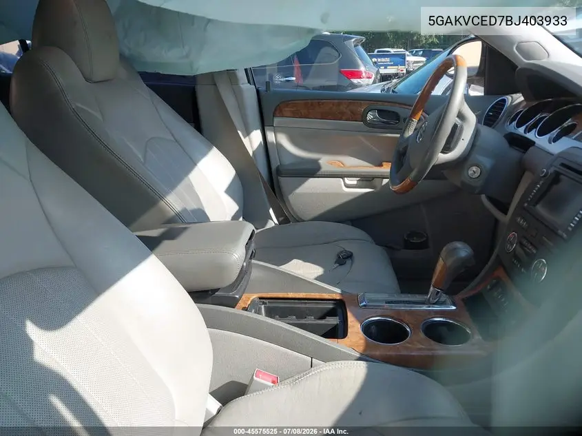 2011 Buick Enclave 2Xl VIN: 5GAKVCED7BJ403933 Lot: 45575525