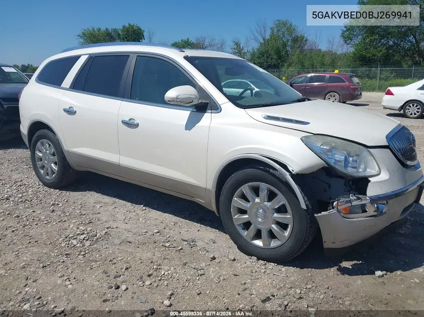 2011 Buick Enclave 1Xl VIN: 5GAKVBED0BJ269941 Lot: 45598336