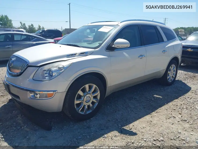 2011 Buick Enclave 1Xl VIN: 5GAKVBED0BJ269941 Lot: 45598336