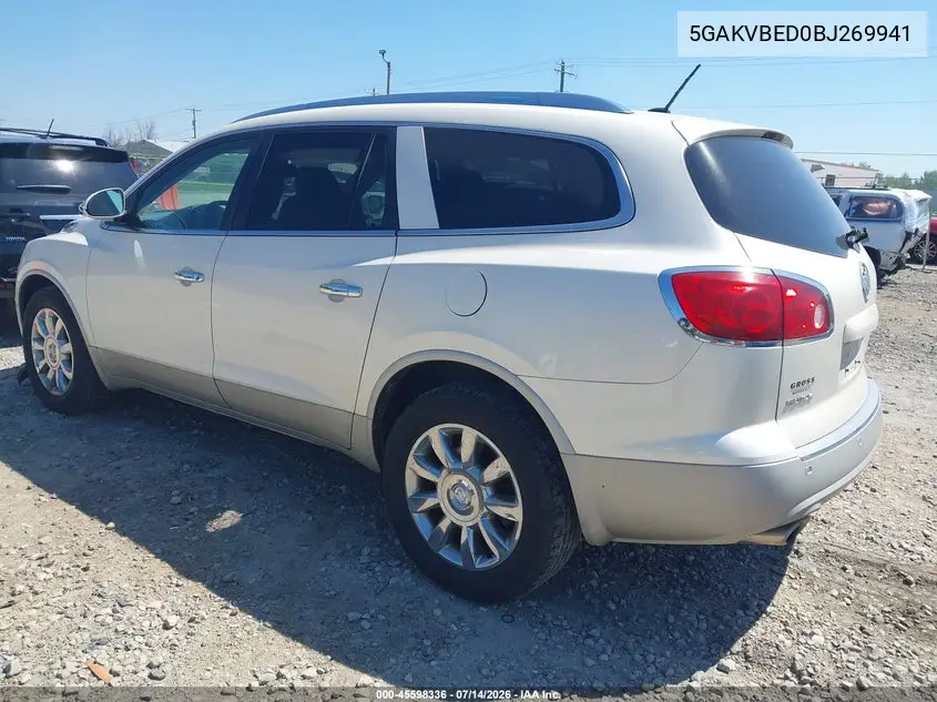 2011 Buick Enclave 1Xl VIN: 5GAKVBED0BJ269941 Lot: 45598336