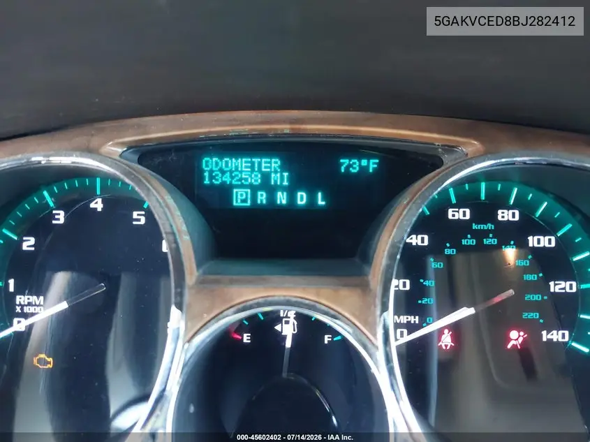 2011 Buick Enclave 2Xl VIN: 5GAKVCED8BJ282412 Lot: 45602402