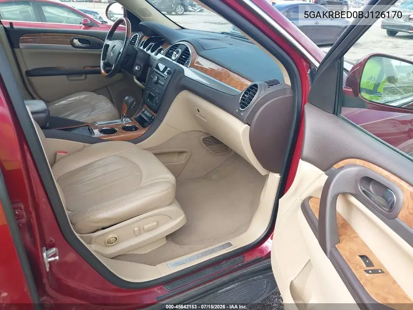2011 Buick Enclave 1Xl VIN: 5GAKRBED0BJ126170 Lot: 45642153