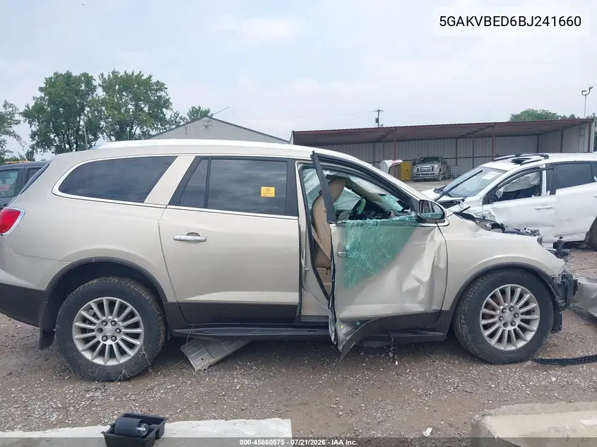 2011 Buick Enclave 1Xl VIN: 5GAKVBED6BJ241660 Lot: 45660575