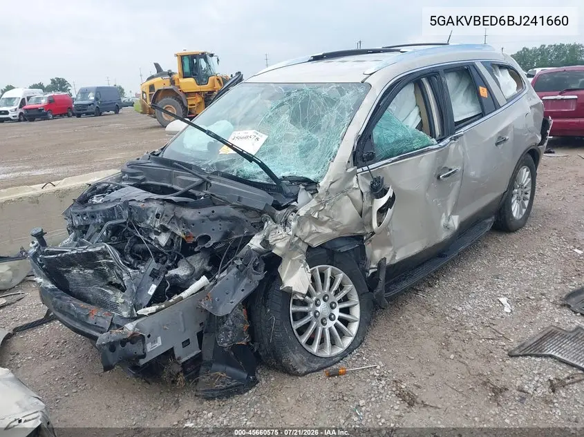 2011 Buick Enclave 1Xl VIN: 5GAKVBED6BJ241660 Lot: 45660575