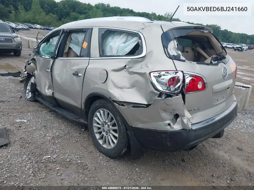 2011 Buick Enclave 1Xl VIN: 5GAKVBED6BJ241660 Lot: 45660575