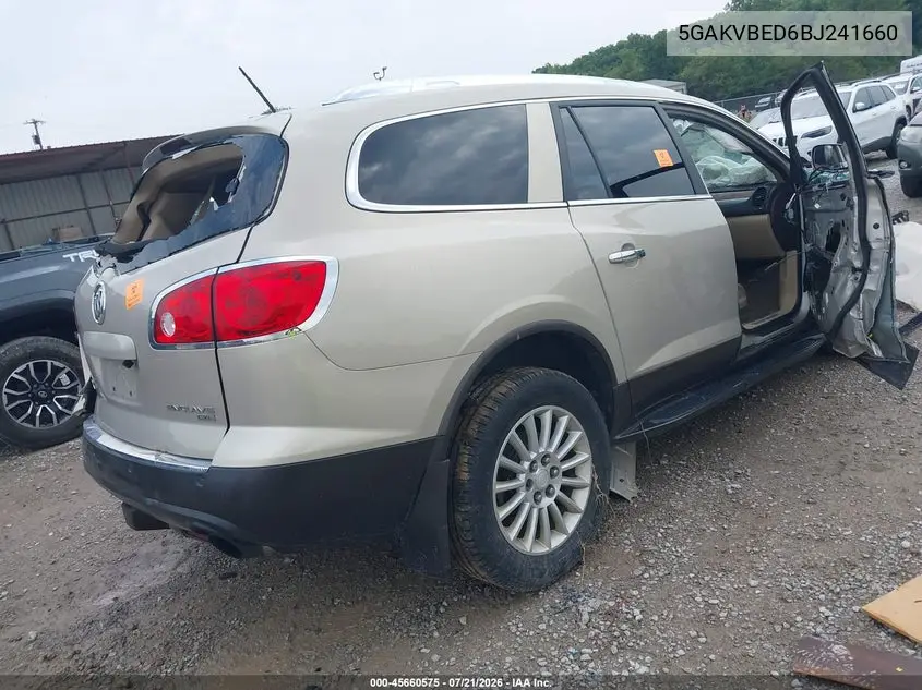 2011 Buick Enclave 1Xl VIN: 5GAKVBED6BJ241660 Lot: 45660575
