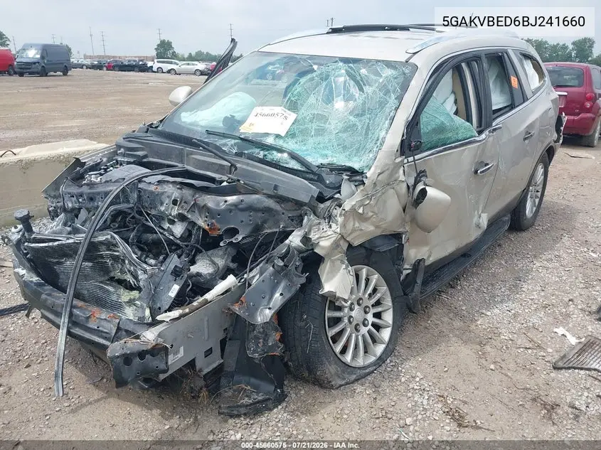 2011 Buick Enclave 1Xl VIN: 5GAKVBED6BJ241660 Lot: 45660575