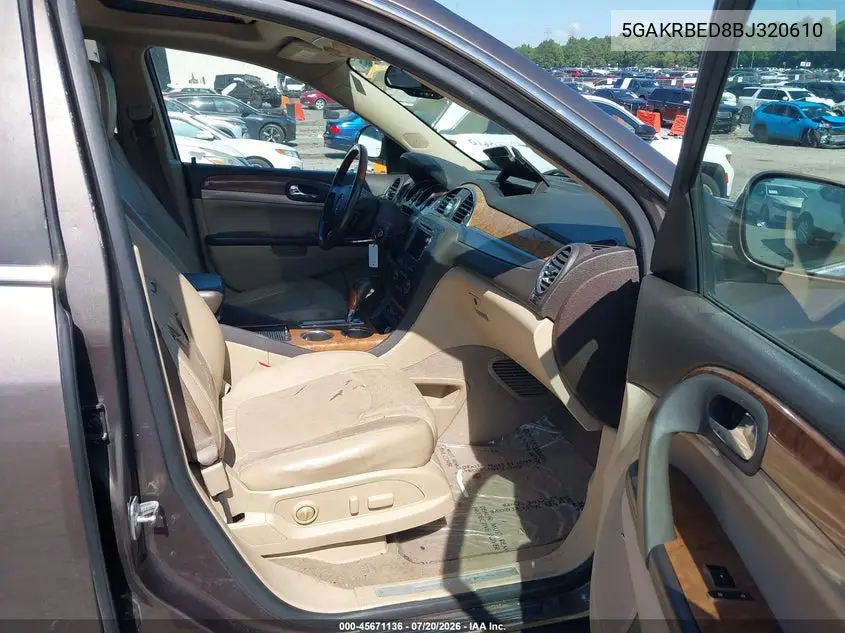 2011 Buick Enclave 1Xl VIN: 5GAKRBED8BJ320610 Lot: 45671136