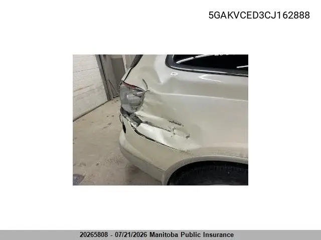 2012 Buick Enclave Cxl VIN: 5GAKVCED3CJ162888 Lot: 20265808