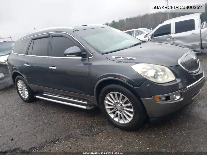 5GAKRCED4CJ300362 2012 Buick Enclave Leather