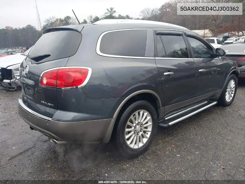 5GAKRCED4CJ300362 2012 Buick Enclave Leather