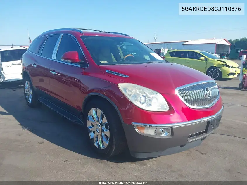 2012 Buick Enclave Premium VIN: 5GAKRDED8CJ110876 Lot: 45591731