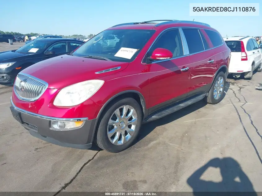 2012 Buick Enclave Premium VIN: 5GAKRDED8CJ110876 Lot: 45591731