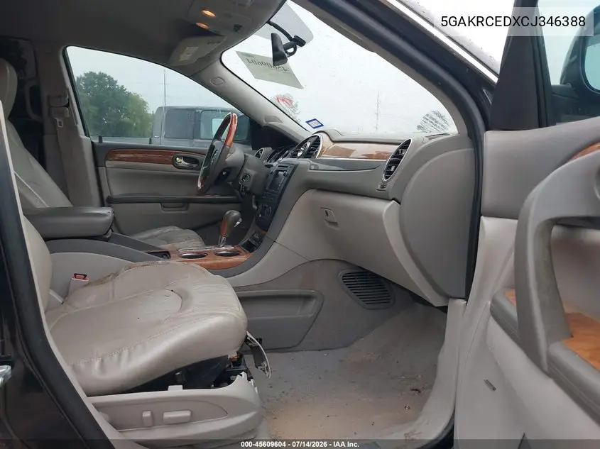 2012 Buick Enclave Leather VIN: 5GAKRCEDXCJ346388 Lot: 45609604