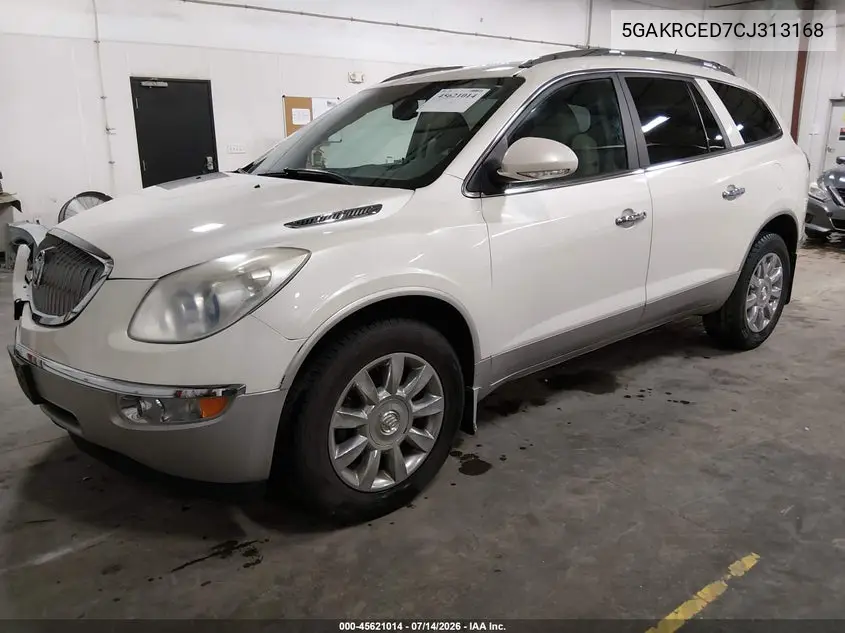 2012 Buick Enclave Leather VIN: 5GAKRCED7CJ313168 Lot: 45621014