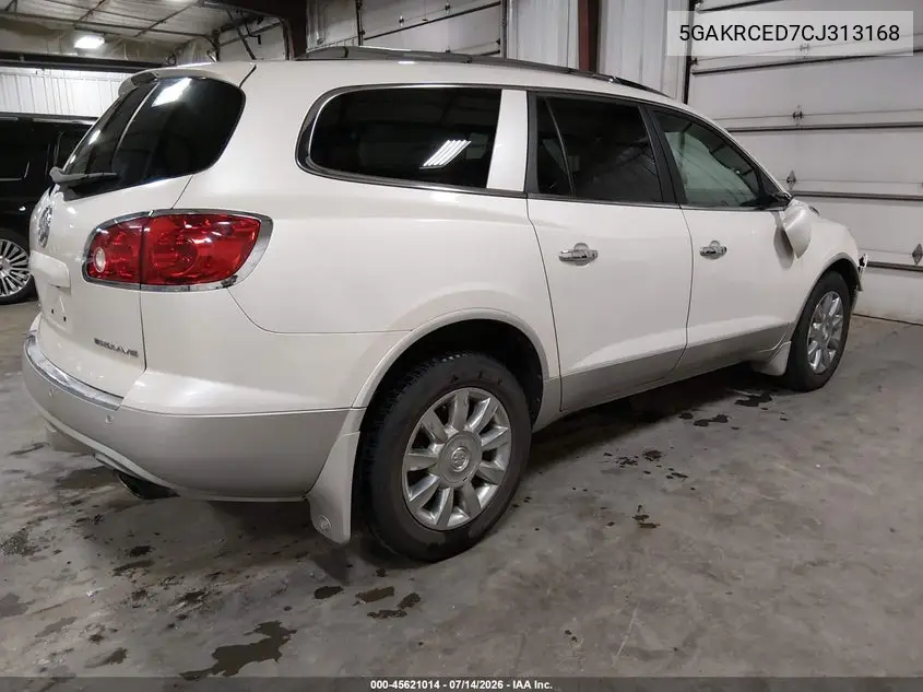 2012 Buick Enclave Leather VIN: 5GAKRCED7CJ313168 Lot: 45621014