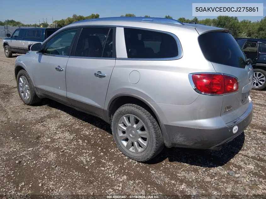 2012 Buick Enclave Leather VIN: 5GAKVCED0CJ275861 Lot: 45631407