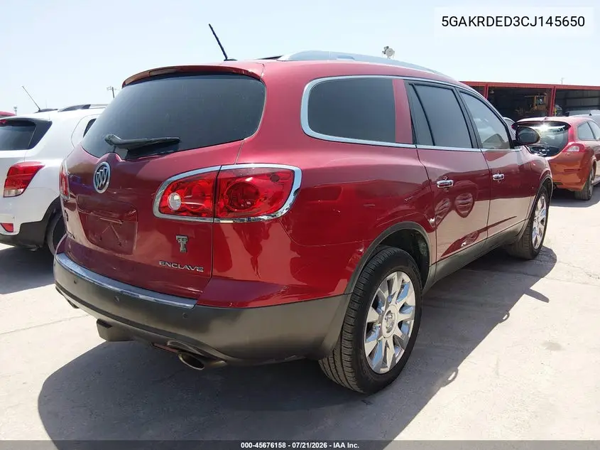 2012 Buick Enclave Premium VIN: 5GAKRDED3CJ145650 Lot: 45676158