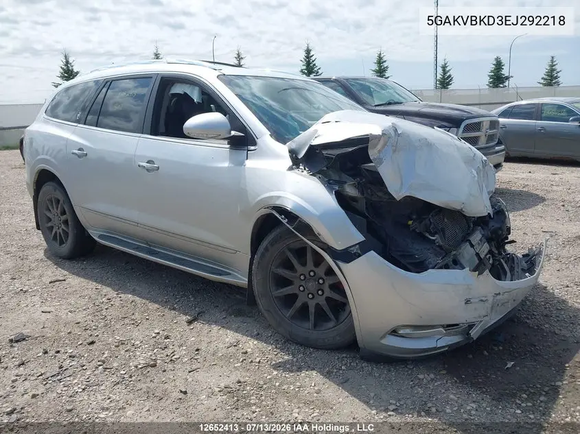 2014 Buick Enclave VIN: 5GAKVBKD3EJ292218 Lot: 12652413