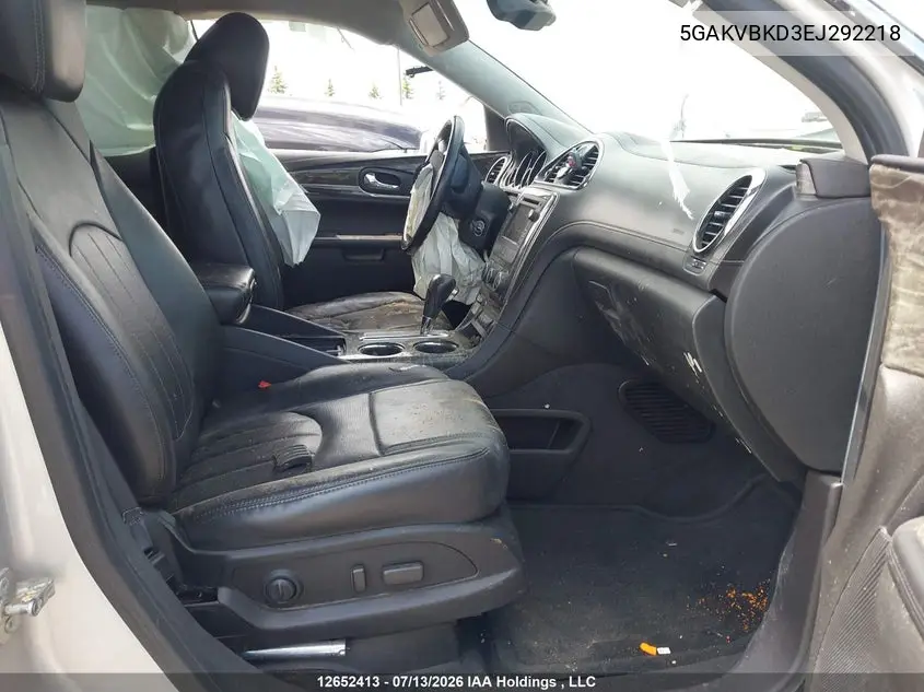 2014 Buick Enclave VIN: 5GAKVBKD3EJ292218 Lot: 12652413