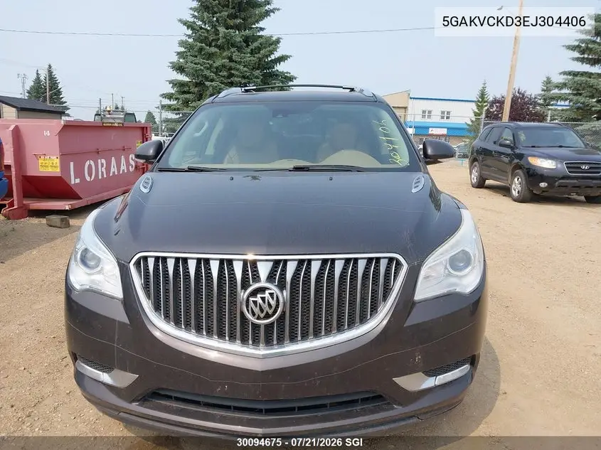 2014 Buick Enclave VIN: 5GAKVCKD3EJ304406 Lot: 30094675