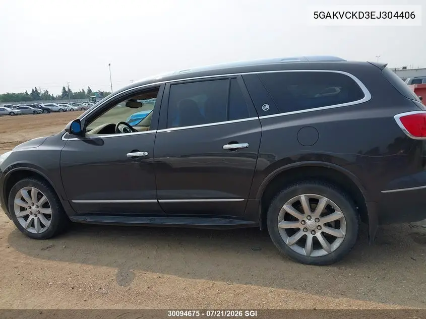 2014 Buick Enclave VIN: 5GAKVCKD3EJ304406 Lot: 30094675
