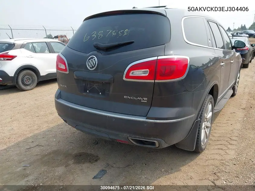 2014 Buick Enclave VIN: 5GAKVCKD3EJ304406 Lot: 30094675