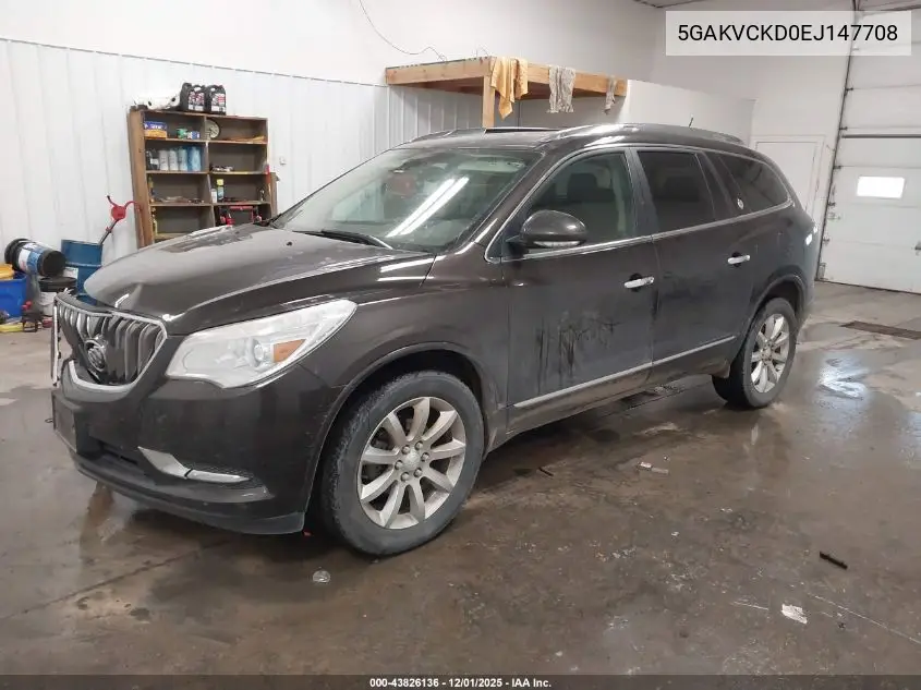 5GAKVCKD0EJ147708 2014 Buick Enclave Premium
