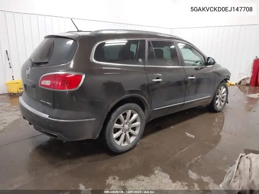 5GAKVCKD0EJ147708 2014 Buick Enclave Premium