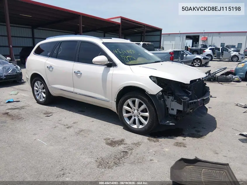 2014 Buick Enclave Premium VIN: 5GAKVCKD8EJ115198 Lot: 45414393