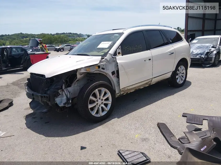 2014 Buick Enclave Premium VIN: 5GAKVCKD8EJ115198 Lot: 45414393