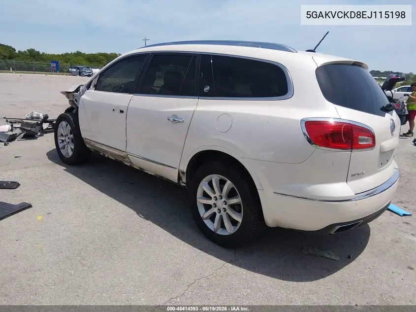 2014 Buick Enclave Premium VIN: 5GAKVCKD8EJ115198 Lot: 45414393