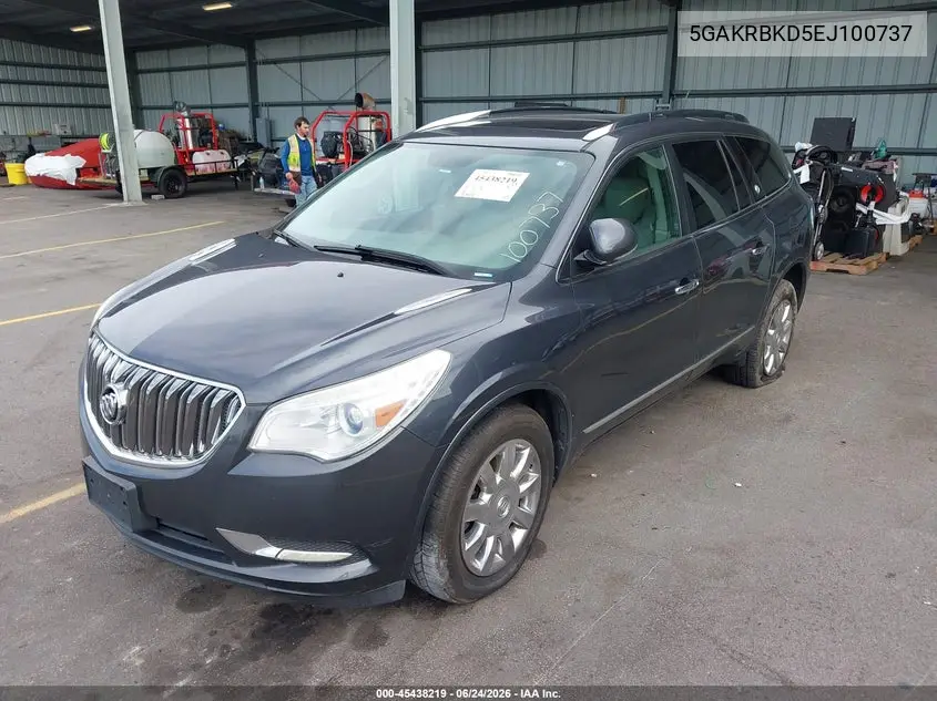 2014 Buick Enclave Leather VIN: 5GAKRBKD5EJ100737 Lot: 45438219