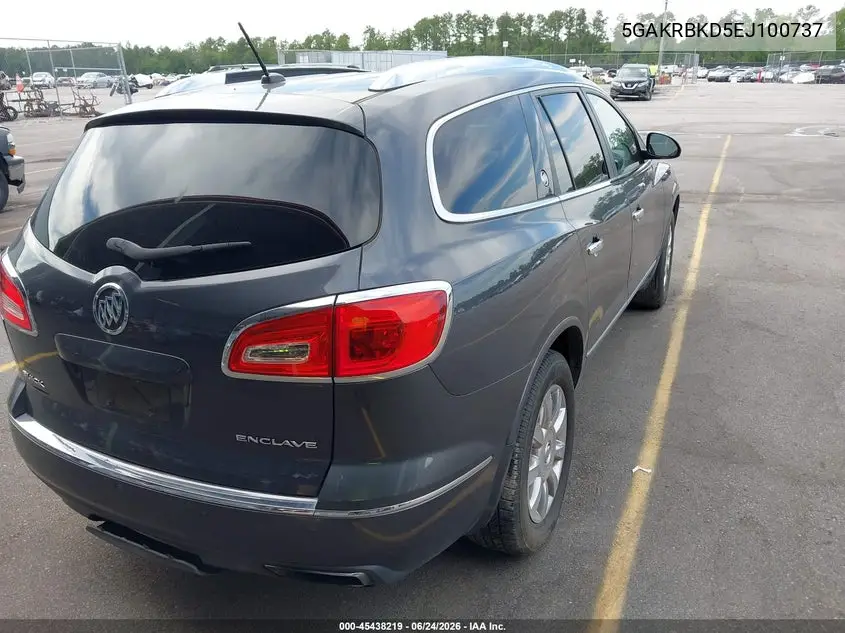 2014 Buick Enclave Leather VIN: 5GAKRBKD5EJ100737 Lot: 45438219